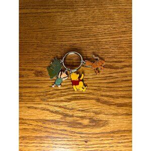 Vintage Winnie the Pooh Key Chain charms metal Disney